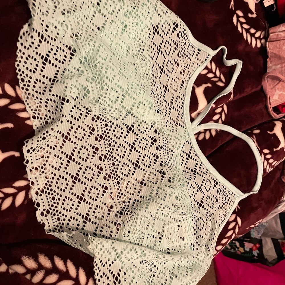 Vs swim crochet coverup